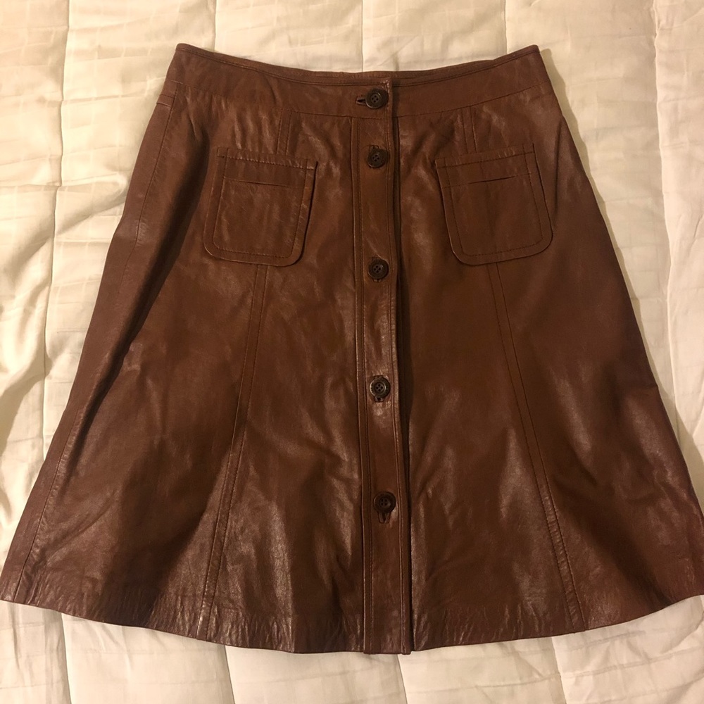 See by Chloe leather skirt